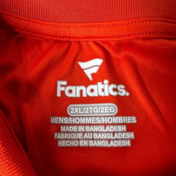 Fanatics Chicago Bears Men's Orange Polo 2XL Football Big and Tall Tailgate NFL - Picture 6 of 7
